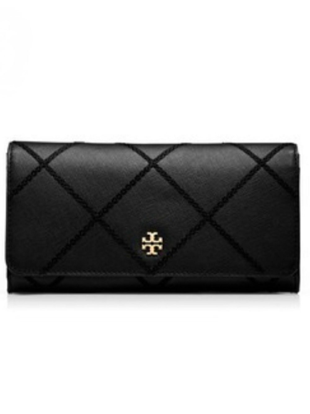 Tory Burch- Robinson Stitched envelope continental wallet
